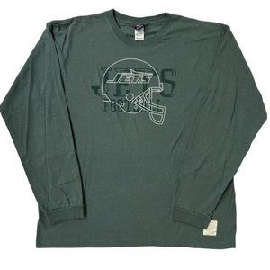 New York Jets Reebok T-shirt Mens XL Green Style# R231A Gridiron Classic